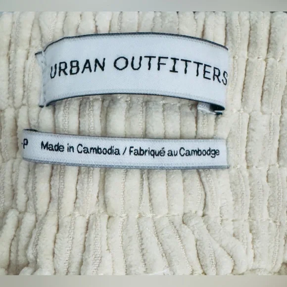 Urban Outfitters Ivory High Waist Flowy Wide-Leg Corduroy Pants. Small. NWT - Picture 13 of 15